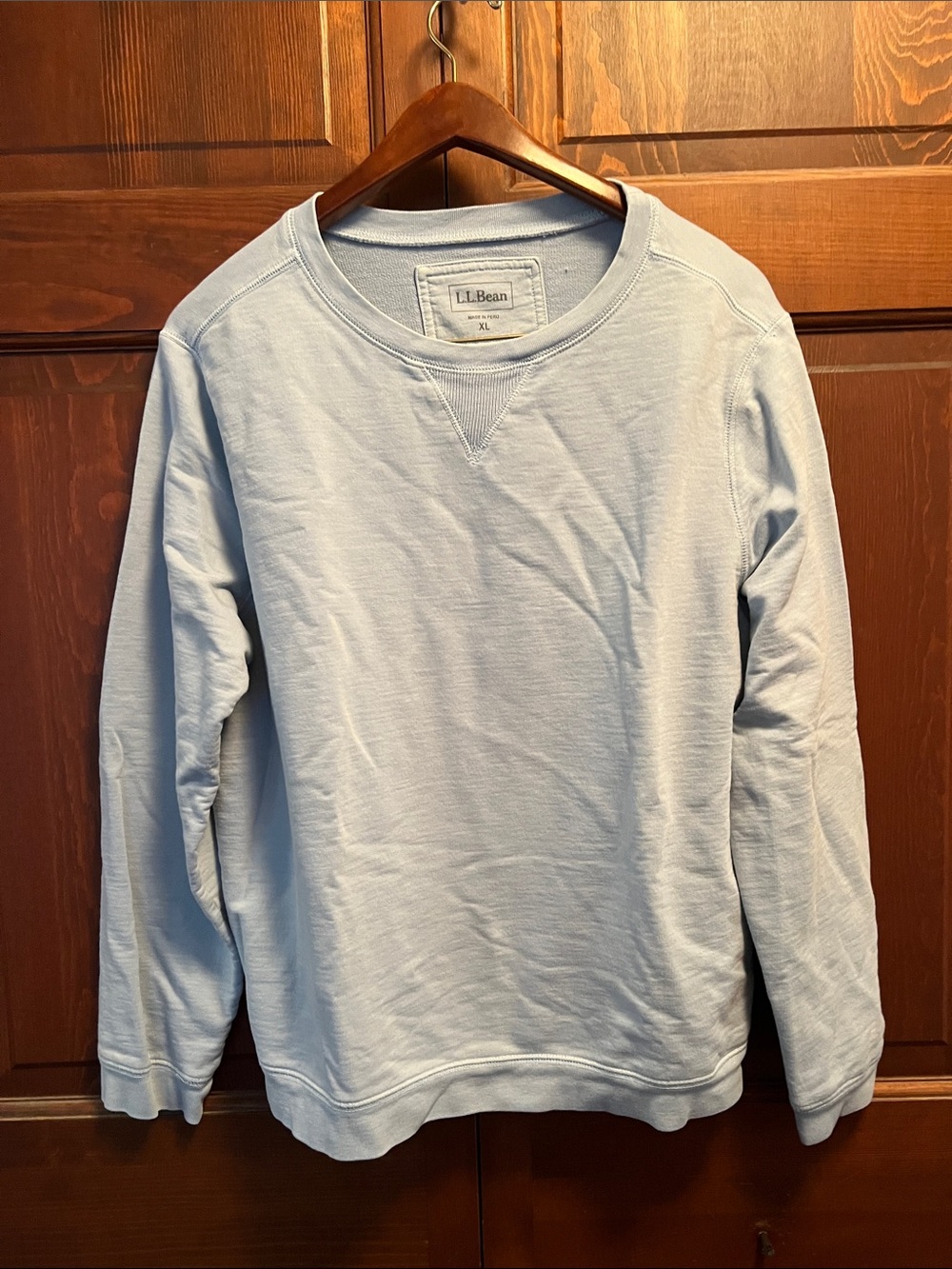 L.L. Bean Women’s Pale Blue Crewneck Sweatshirt
